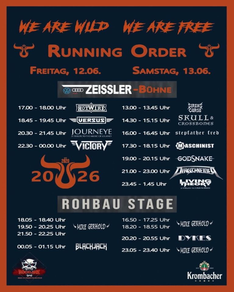 UOB26 veröffentlicht finale Running Order