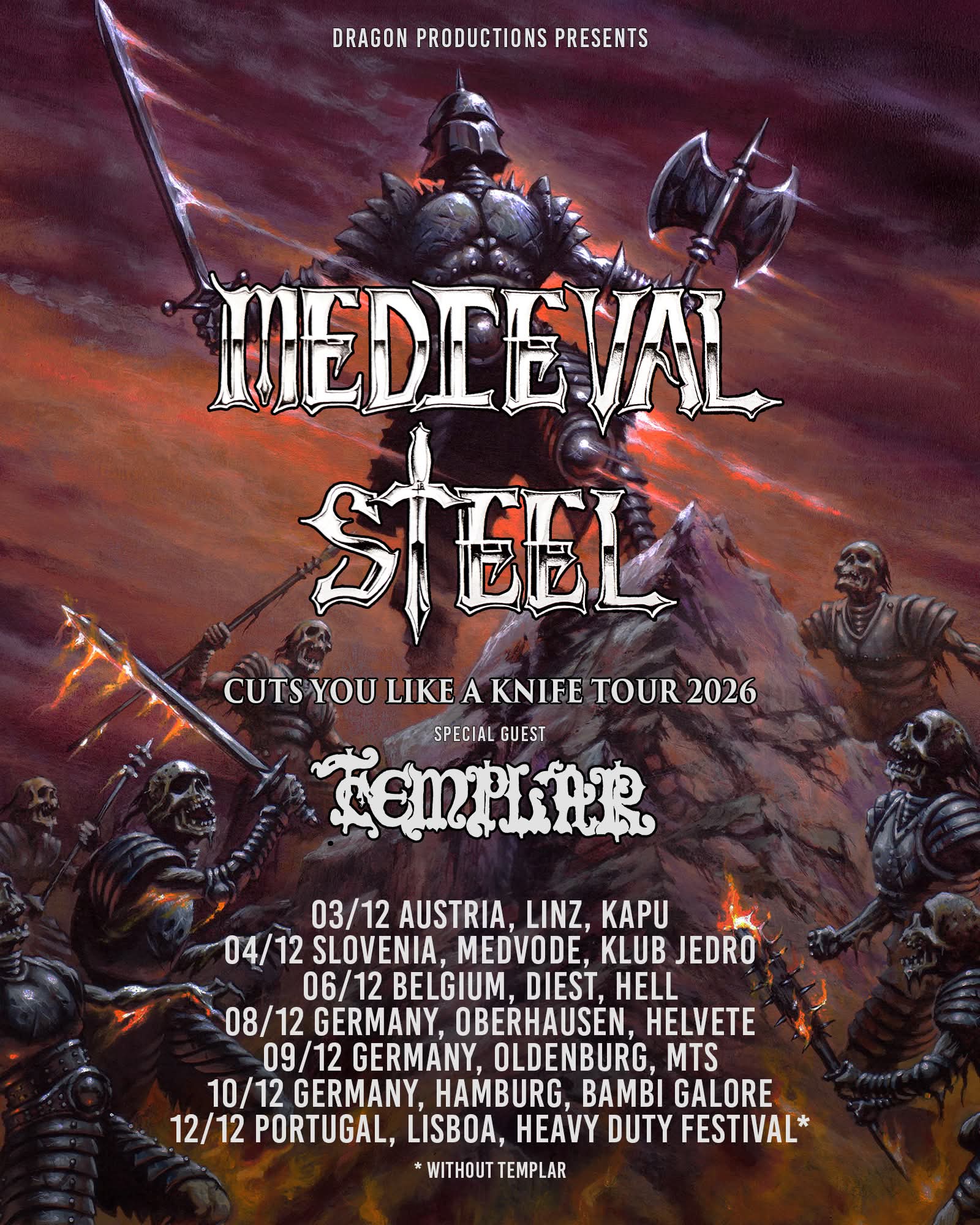 US-Metal-Legenden MEDIEVAL STEEL kehren nach Europa zurück!