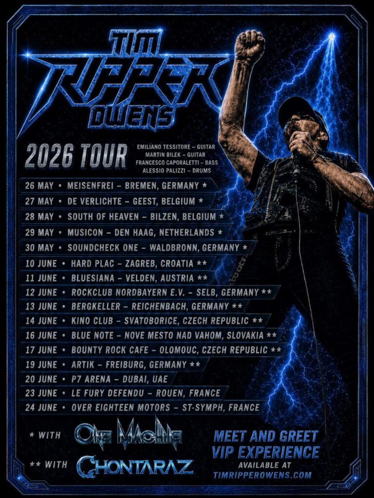 TIM “RIPPER” OWENS KOMMT 2026 AUF GROSSE EUROPA-TOUR