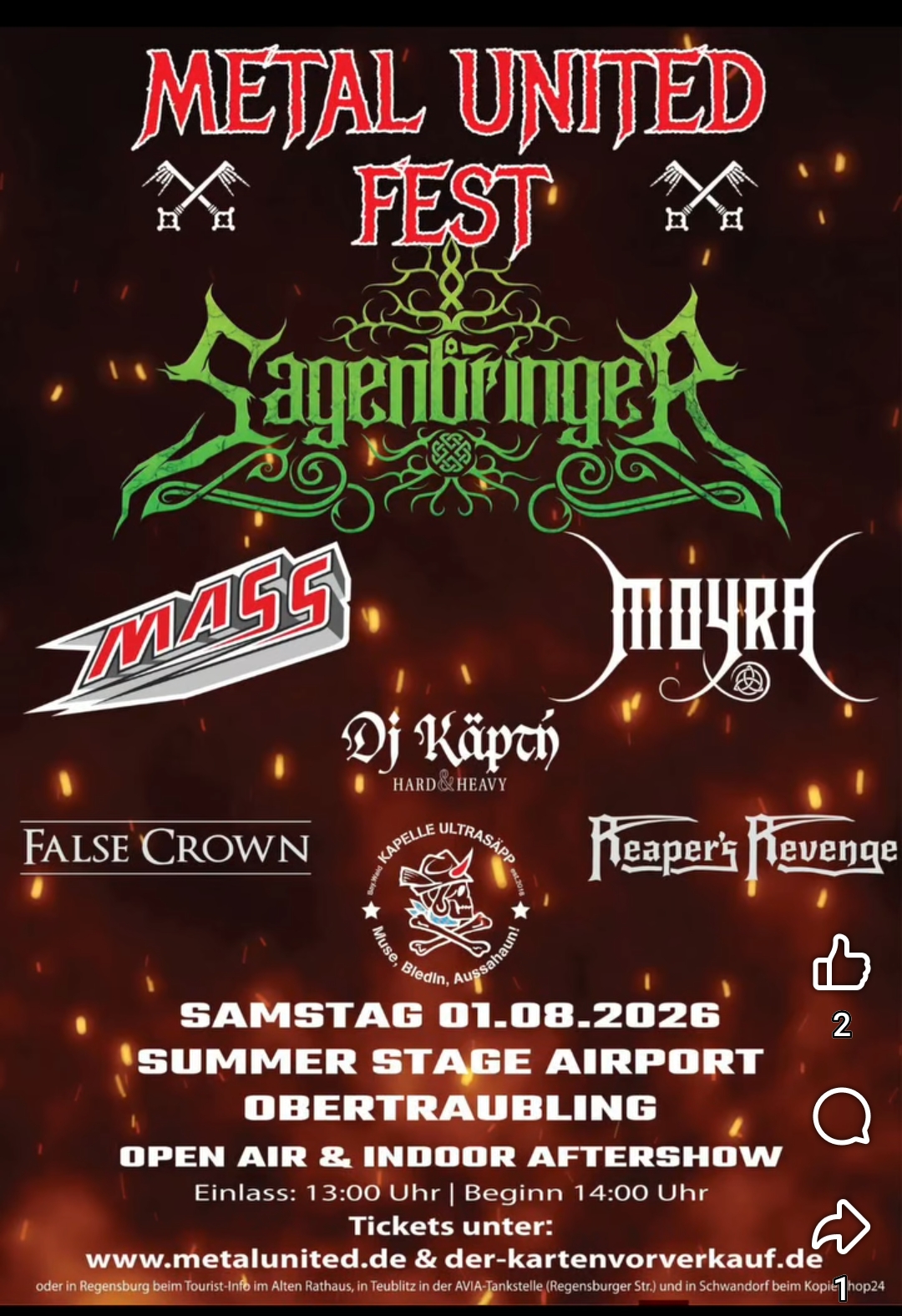Nur noch knapp 3 Monate bis zum METAL UNITED FEST 2026