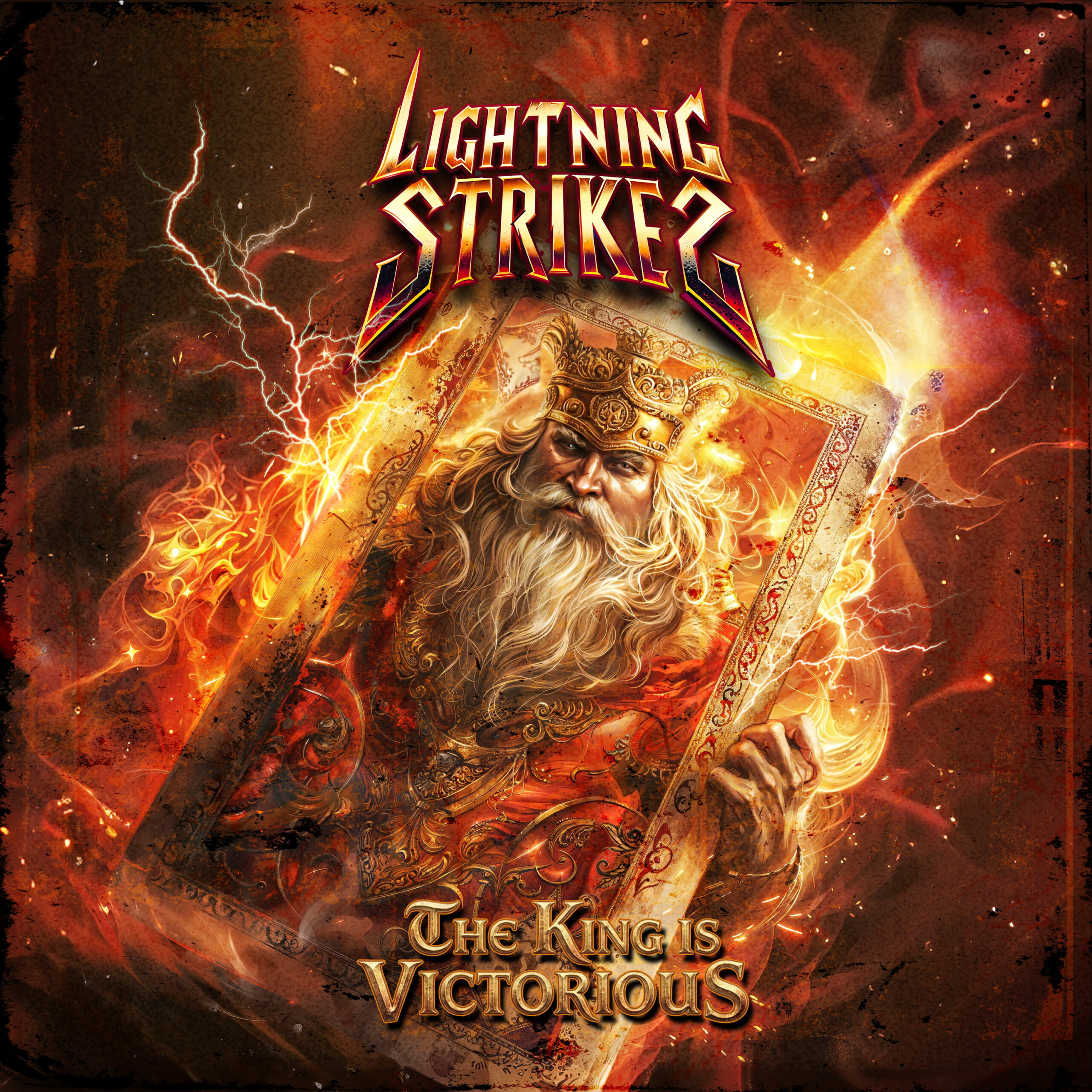 US-Metalband Lightning Strikes melden sich mit voller Wucht zurück und veröffentlichen ihr neues Album „The King Is Victorious“ jetzt auch auf Vinyl.