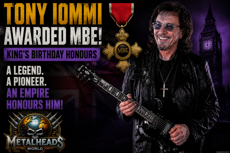 TONY IOMMI AWARDED MBE IN KING'S BIRTHDAY HONOURS