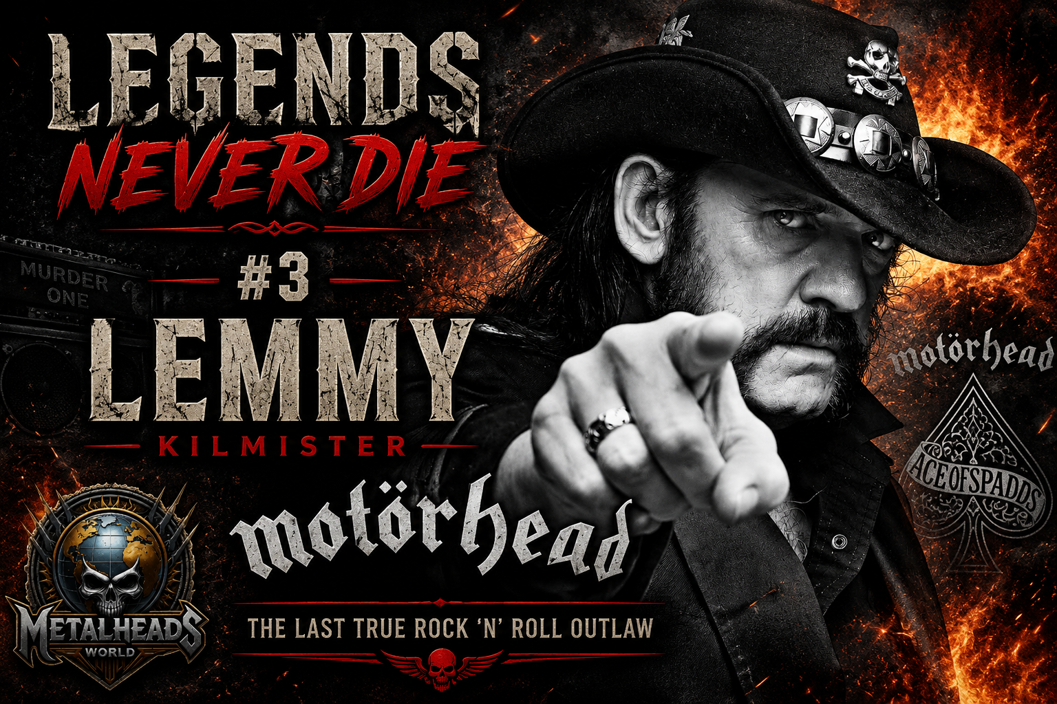 LEGENDS NEVER DIE #3 LEMMY KILMISTER – THE LAST TRUE ROCK 'N' ROLL OUTLAW