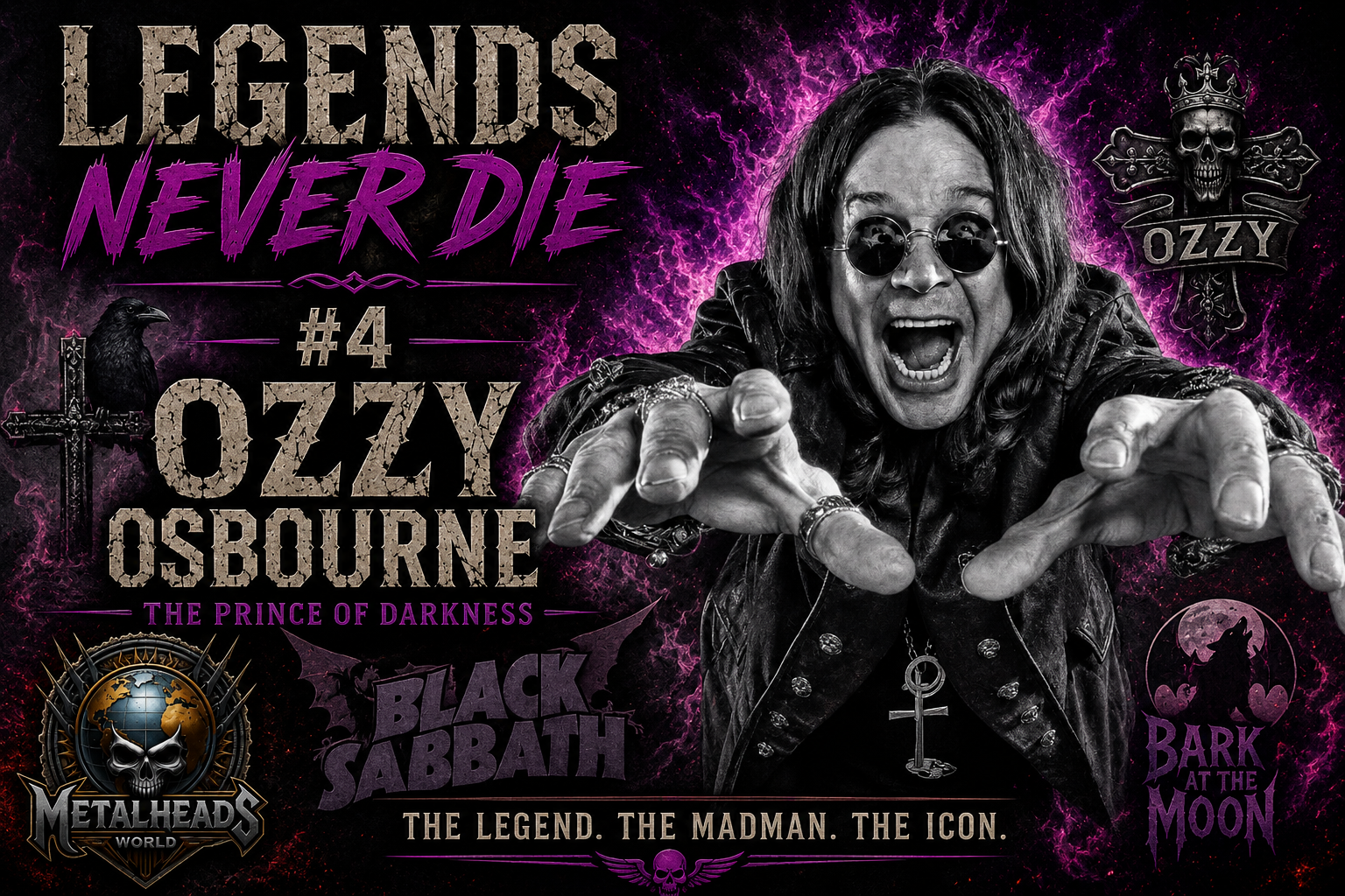 LEGENDS NEVER DIE #4 OZZY OSBOURNE – THE PRINCE OF DARKNESS