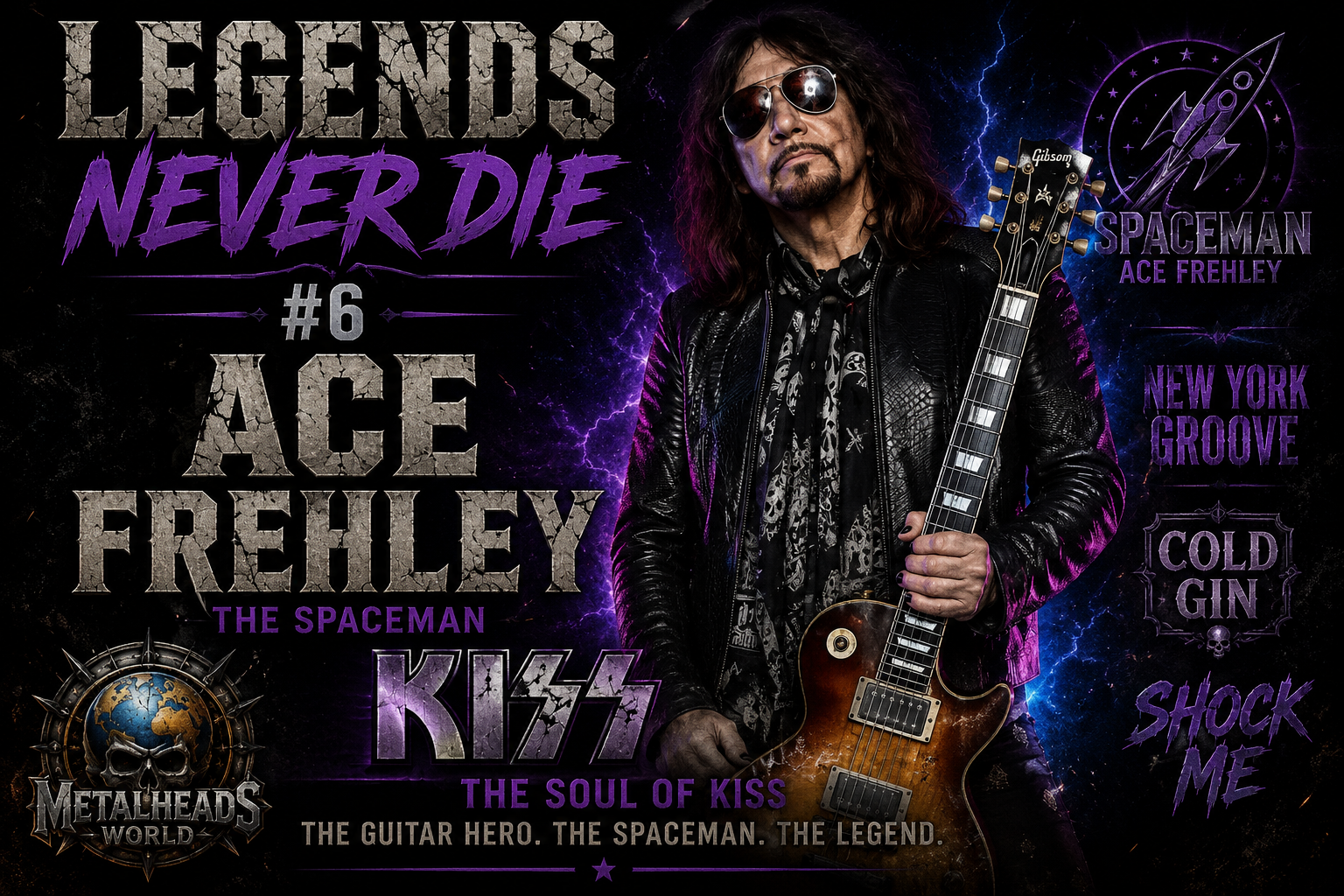 LEGENDS NEVER DIE #6 ACE FREHLEY – THE SPACEMAN WHO TAUGHT ROCK HOW TO FLY
