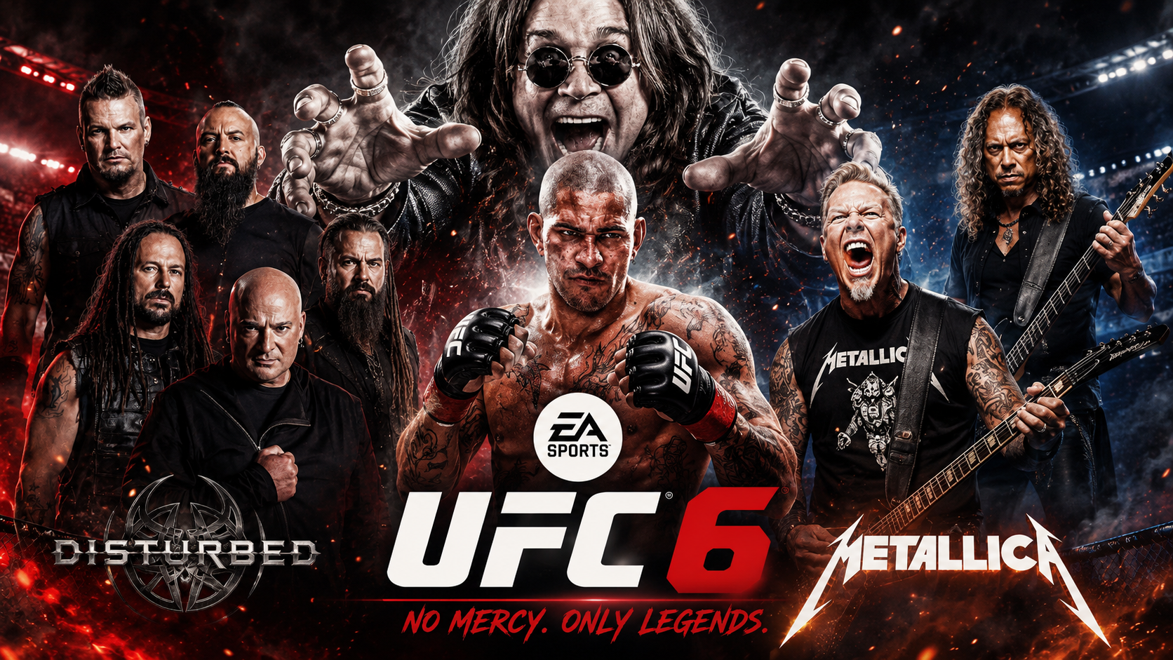 METALLICA, OZZY OSBOURNE UND DISTURBED ROCKEN DEN SOUNDTRACK VON UFC 6