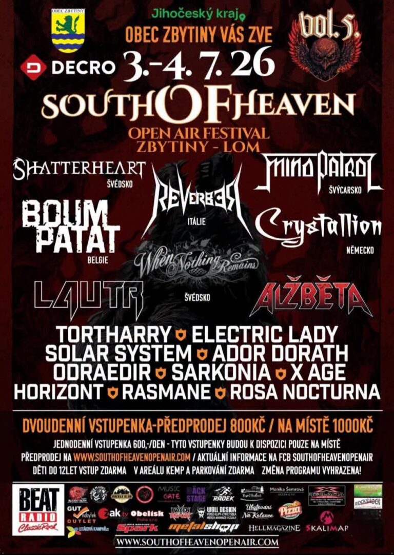 SOUTH OF HEAVEN OPEN AIR 2026