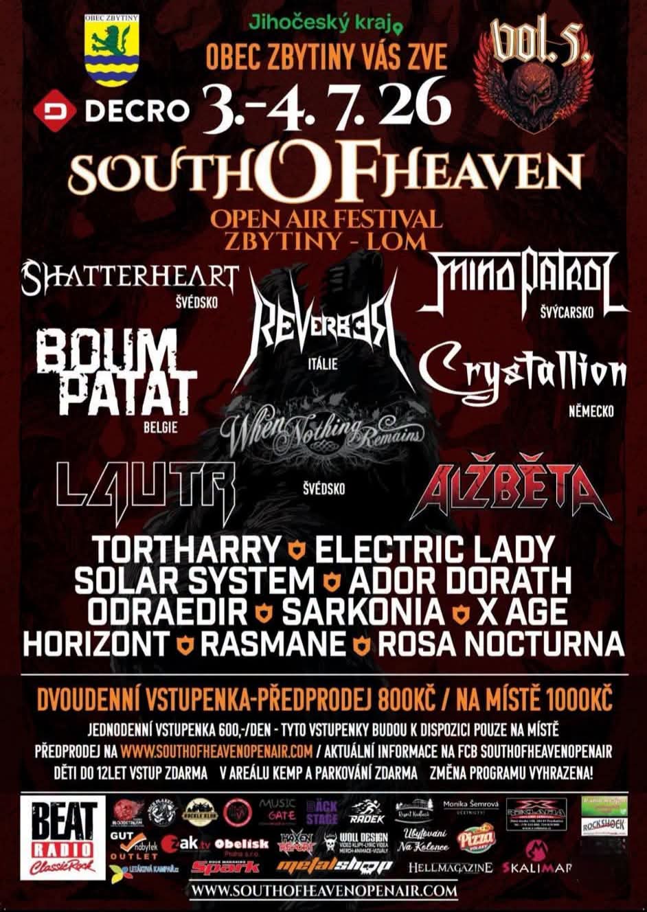 SOUTH OF HEAVEN OPEN AIR 2026