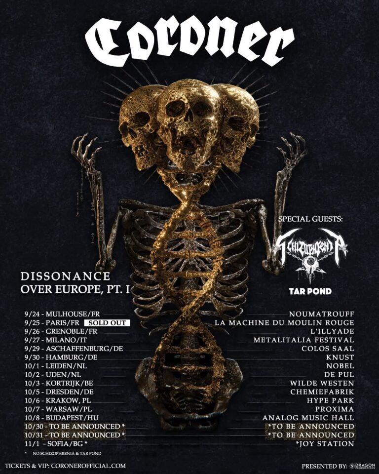CORONER TOUR 2026