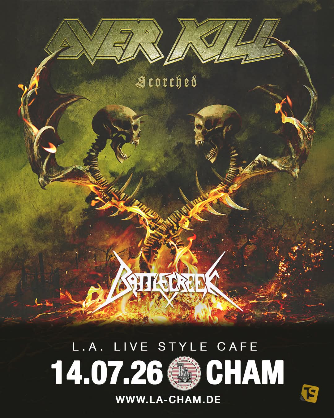 OVERKILL KOMMEN NACH CHAM – BATTLECREEK ALS SPECIAL GUEST BESTÄTIGT