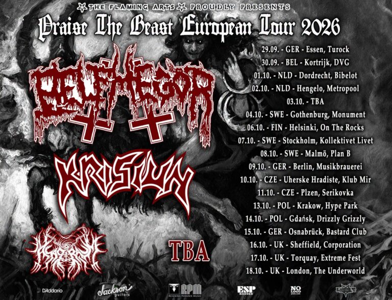 BELPHEGOR, KRISIUN & ASAGRAUM AUF EUROPA-FELDZUG 2026!