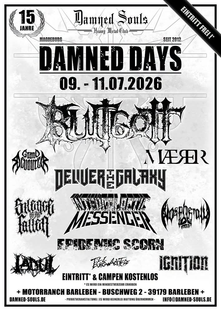 DAMNED DAYS 2026