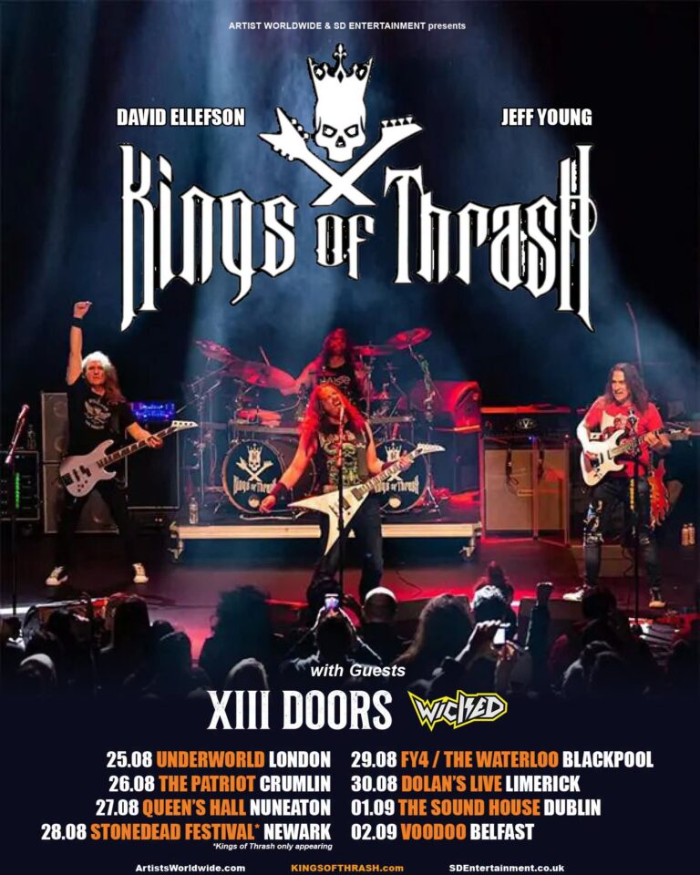 KINGS OF THRASH KEHREN MIT DER GLOBAL THRASH TOUR NACH GROSSBRITANNIEN UND IRLAND ZURÜCK