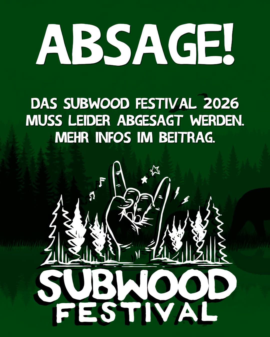 SUBWOOD FESTIVAL 2026 ABGESAGT