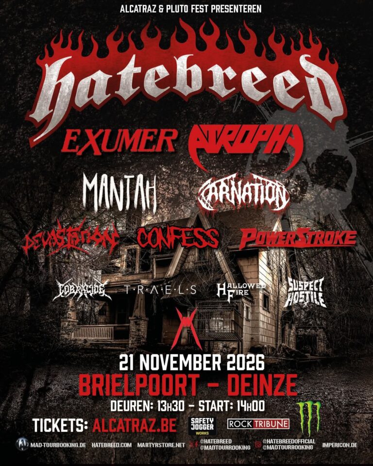 HATEBREED KOMMEN NACH BELGIEN