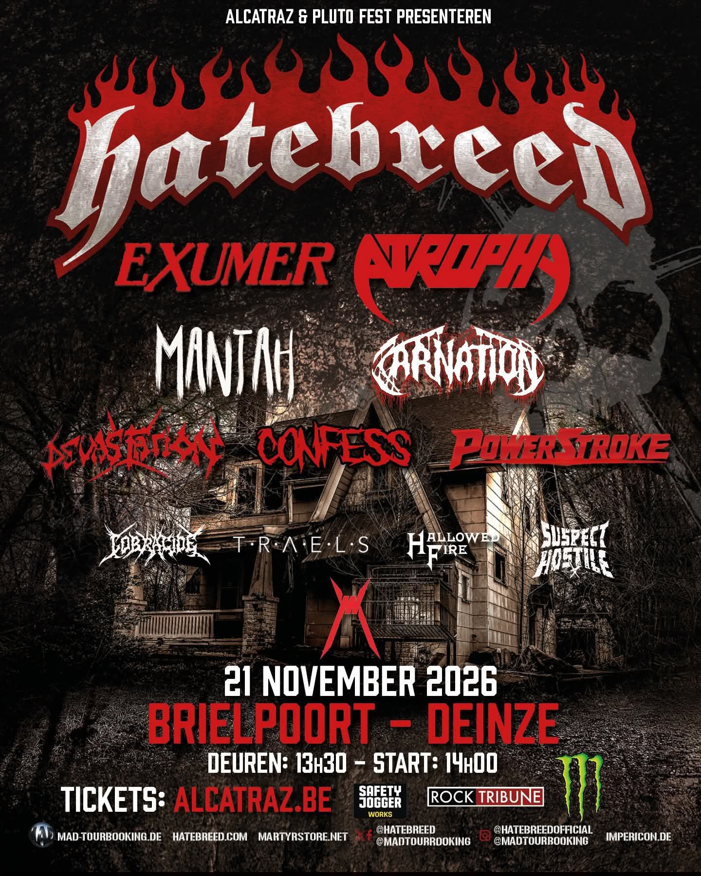 HATEBREED KOMMEN NACH BELGIEN