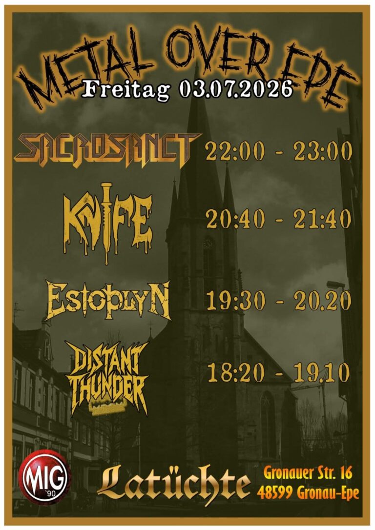 METAL OVER EPE 2026 – HEAVY METAL IN GRONAU-EPE