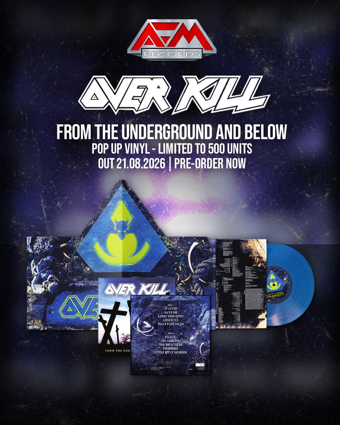 OVERKILL: „FROM THE UNDERGROUND AND BELOW“ ERSCHEINT ALS LIMITIERTE VINYL-NEUAUFLAGE