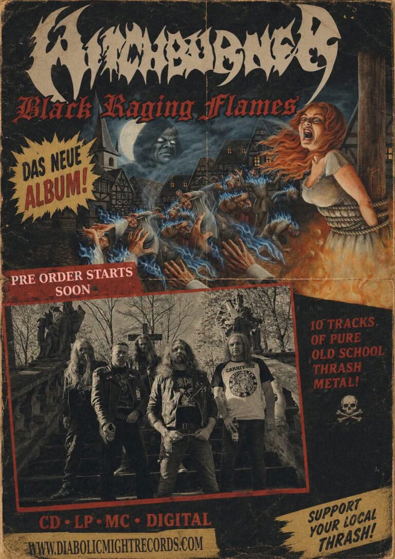 WITCHBURNER KEHREN MIT „BLACK RAGING FLAMES“ ZURÜCK