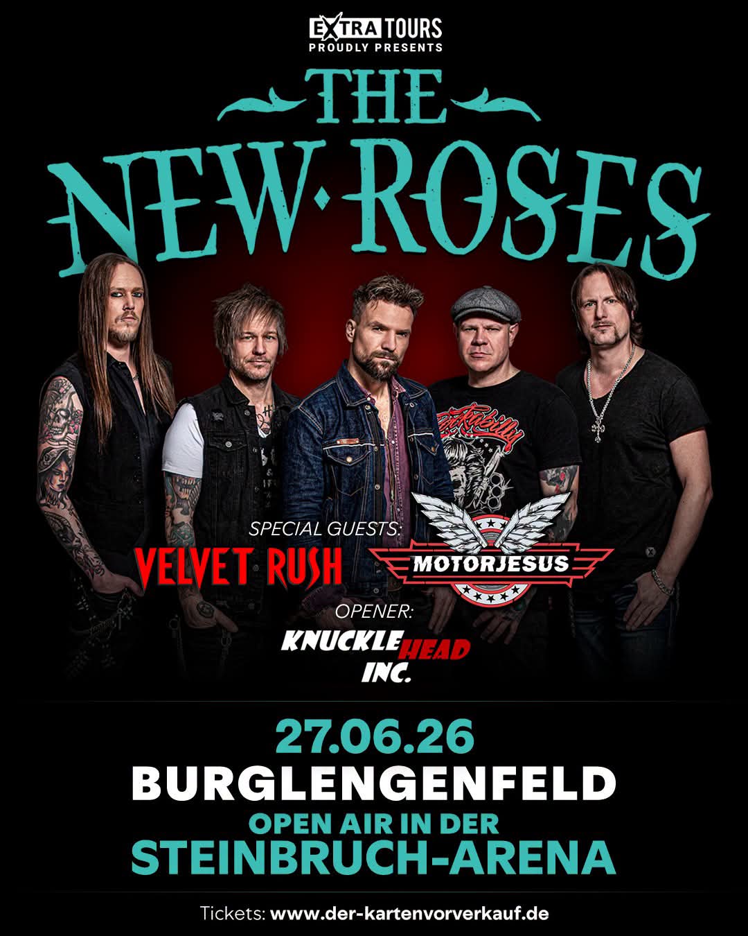 THE NEW ROSES, MOTORJESUS UND MEHR: OPEN AIR IN DER STEINBRUCH-ARENA BURGLENGENFELD