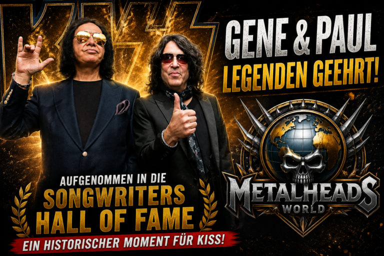 KISS-LEGENDEN GENE SIMMONS UND PAUL STANLEY IN DIE SONGWRITERS HALL OF FAME AUFGENOMMEN