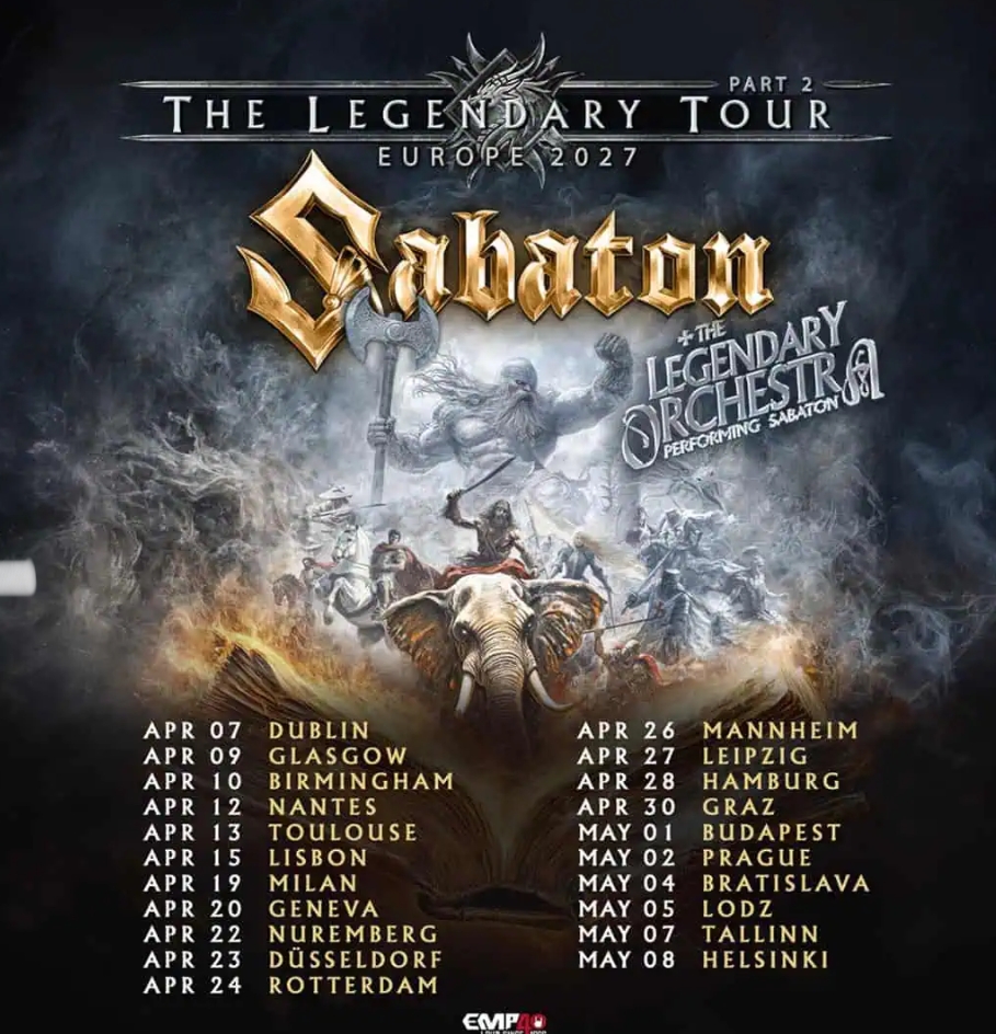 SABATON TOUR 2027