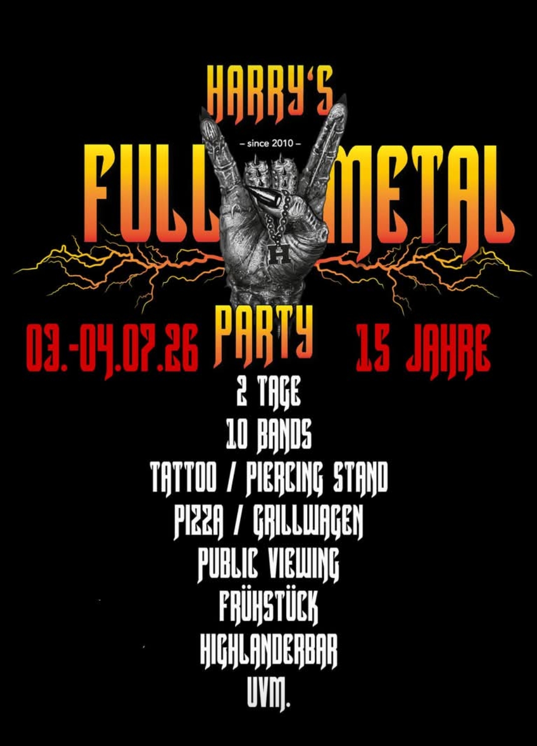 HARRY'S FULL METAL PARTY 2026