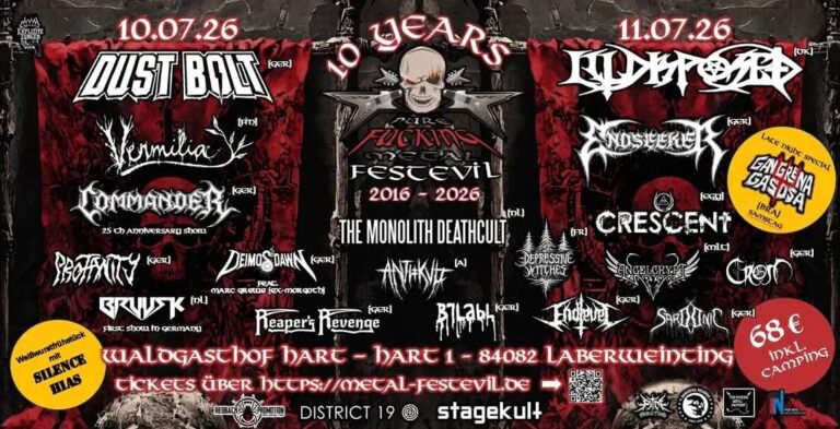 PURE FUCKING METAL FESTEVIL 2026 – DER COUNTDOWN LÄUFT