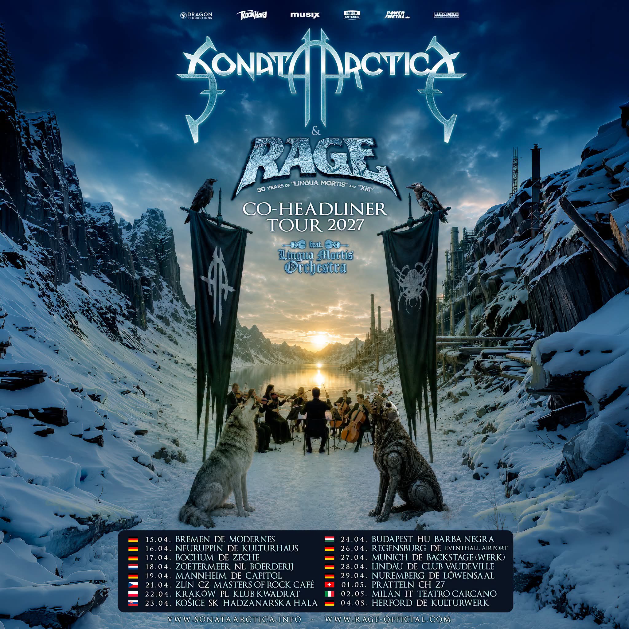 SONATA ARCTICA & RAGE GEMEINSAM AUF EUROPA-TOUR!