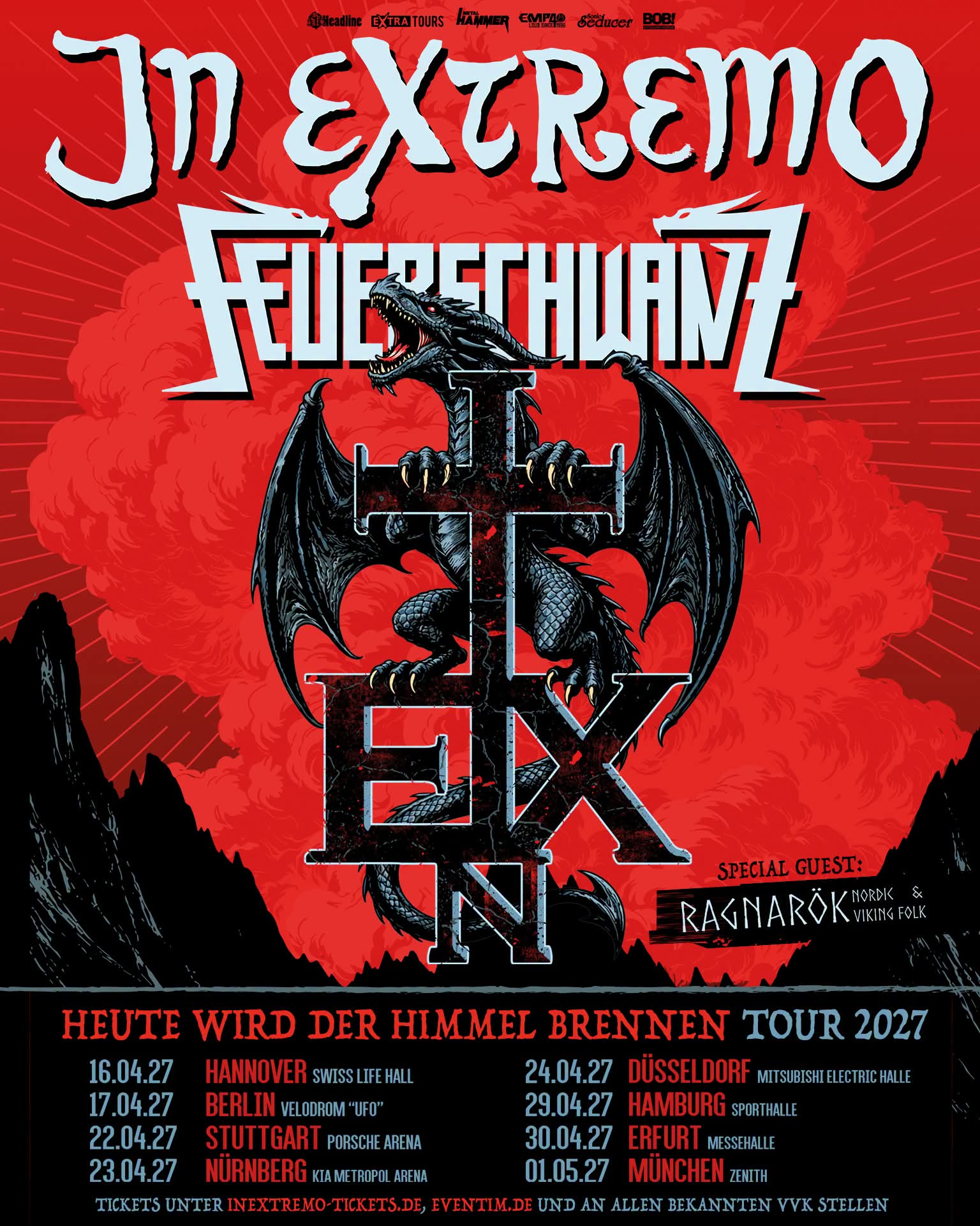 IN EXTREMO UND FEUERSCHWANZ KÜNDIGEN GROSSE CO-HEADLINER-TOUR 2027 AN