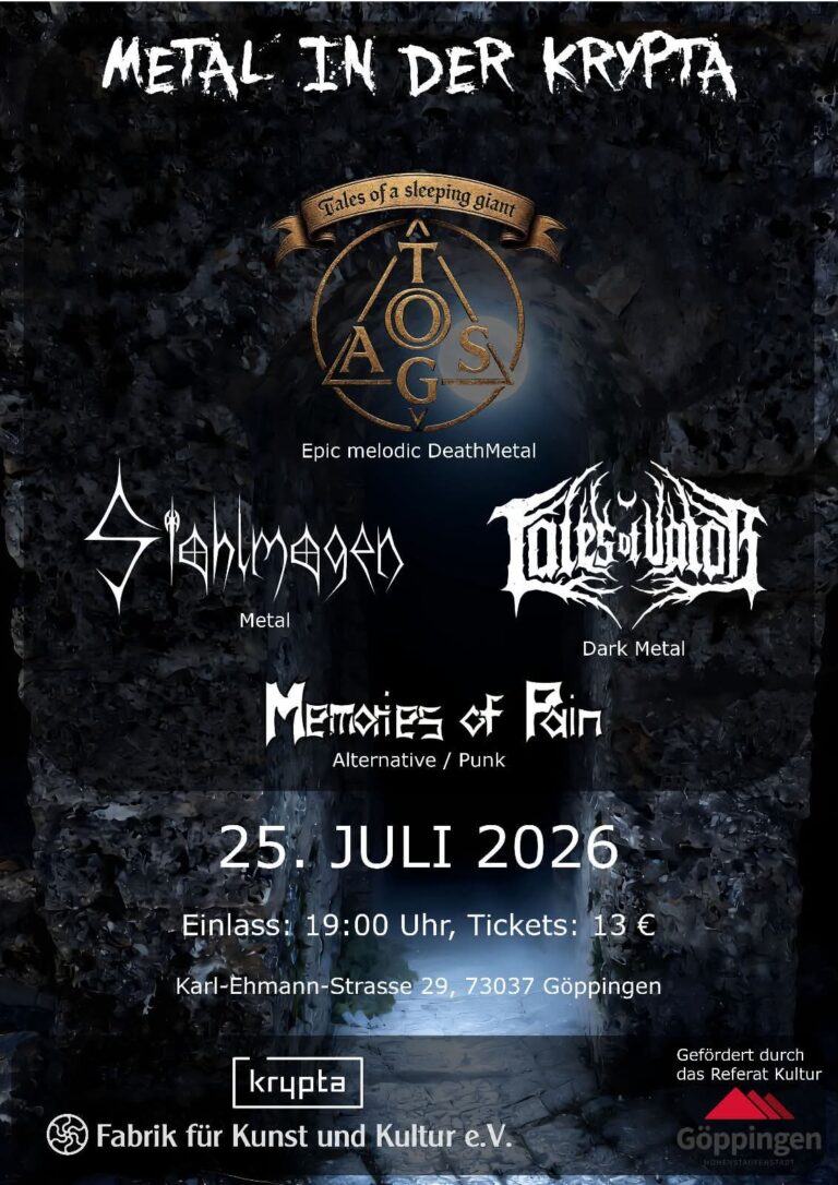 METAL IN DER KRYPTA KEHRT NACH GÖPPINGEN ZURÜCK
