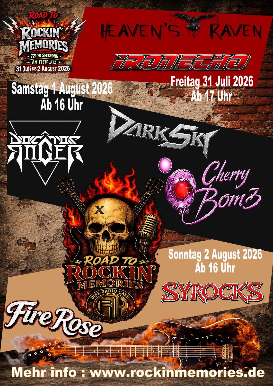 ROAD TO ROCKIN' MEMORIES BRINGT STARKE ROCK-POWER NACH SEEBRONN