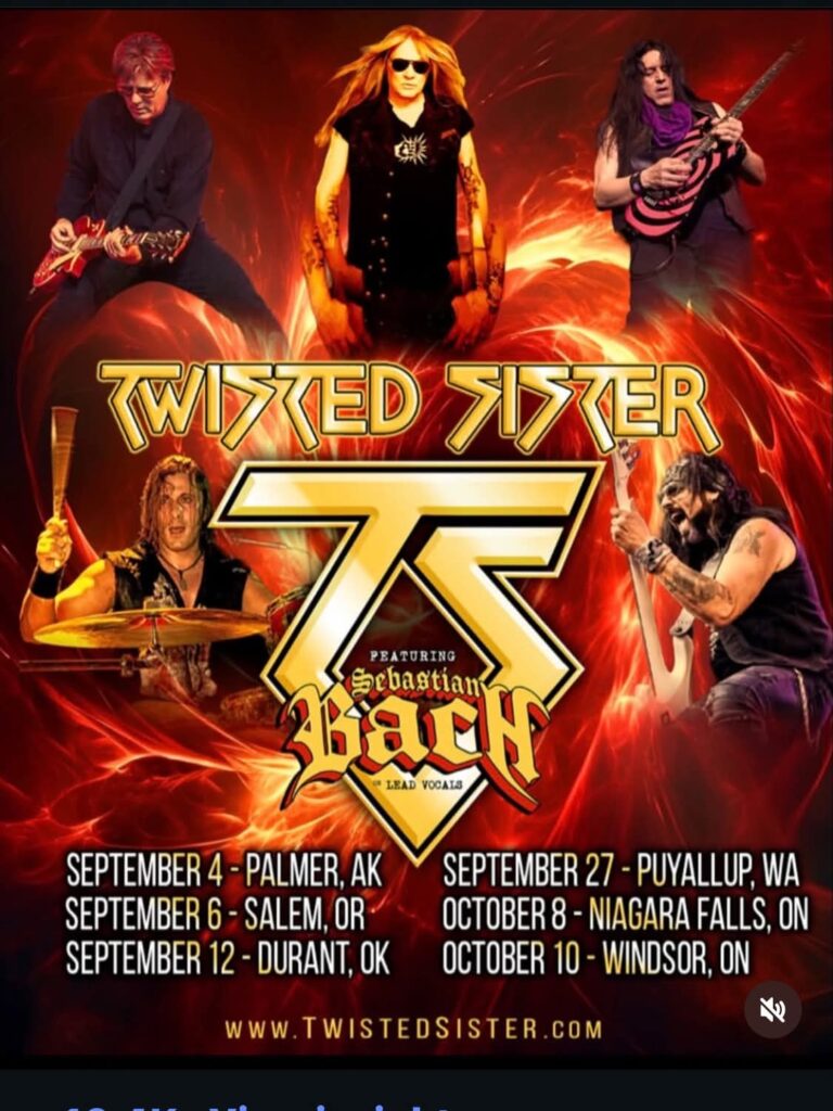 TWISTED SISTER MIT SEBASTIAN BACH: WEITERE US-SHOWS FÜR 2026 BESTÄTIGT