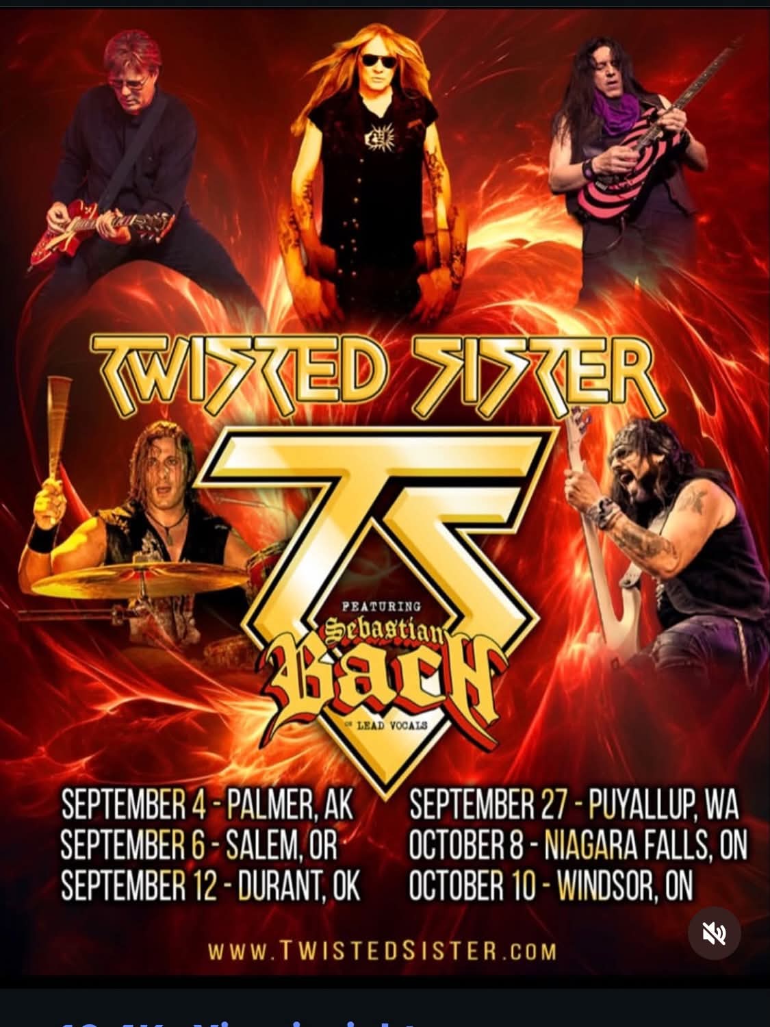 TWISTED SISTER MIT SEBASTIAN BACH: WEITERE US-SHOWS FÜR 2026 BESTÄTIGT