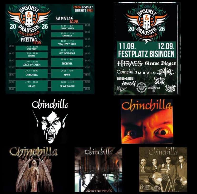 CHINCHILLA SPIELEN BEIM UMSONST & DRAUSSEN FESTIVAL IN BISINGEN