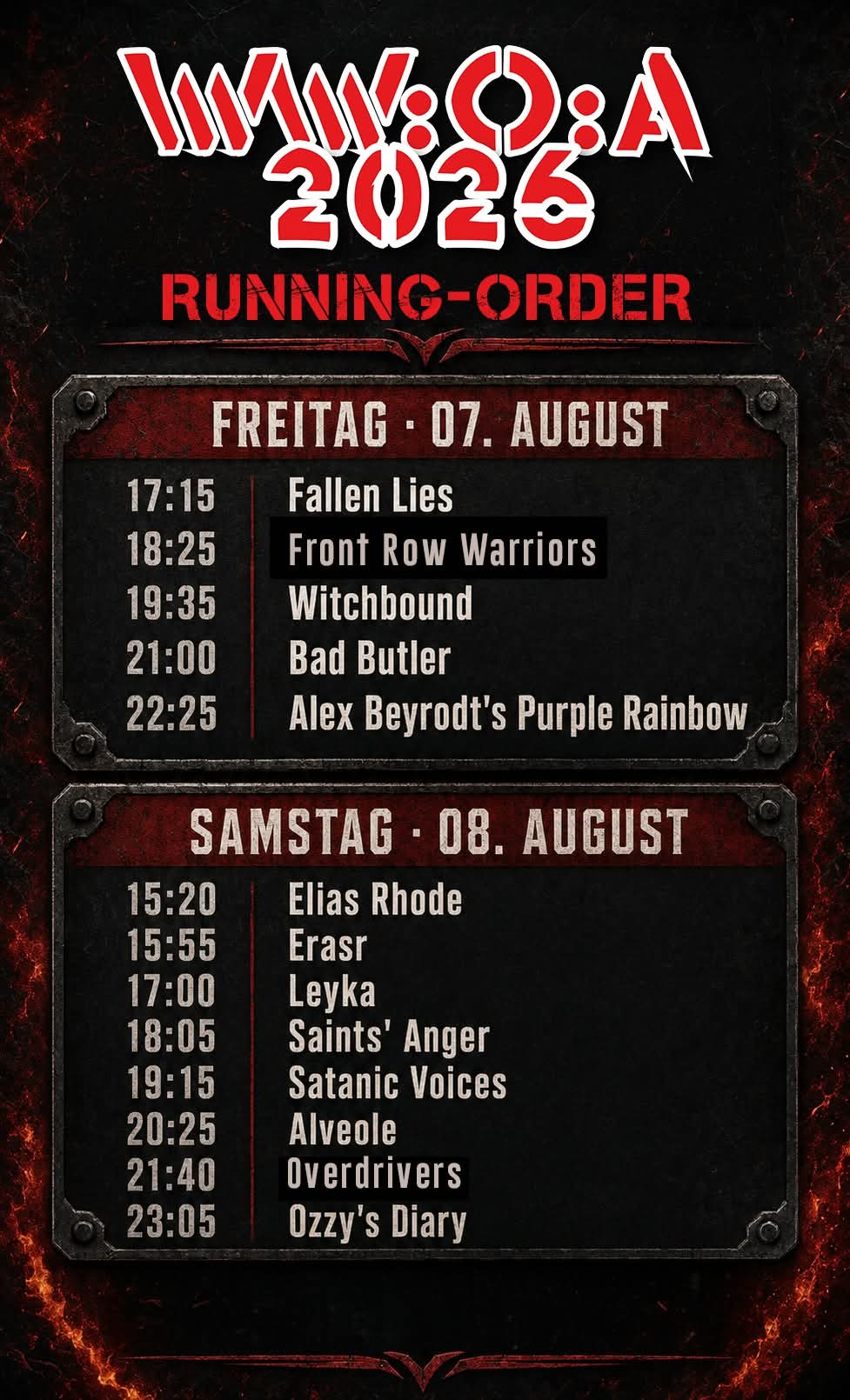 WELLESWEILER OPEN AIR 2026